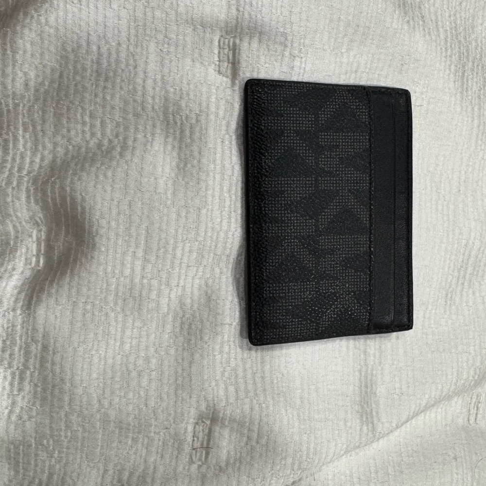 Michael Kors Black Monogram Card Holder